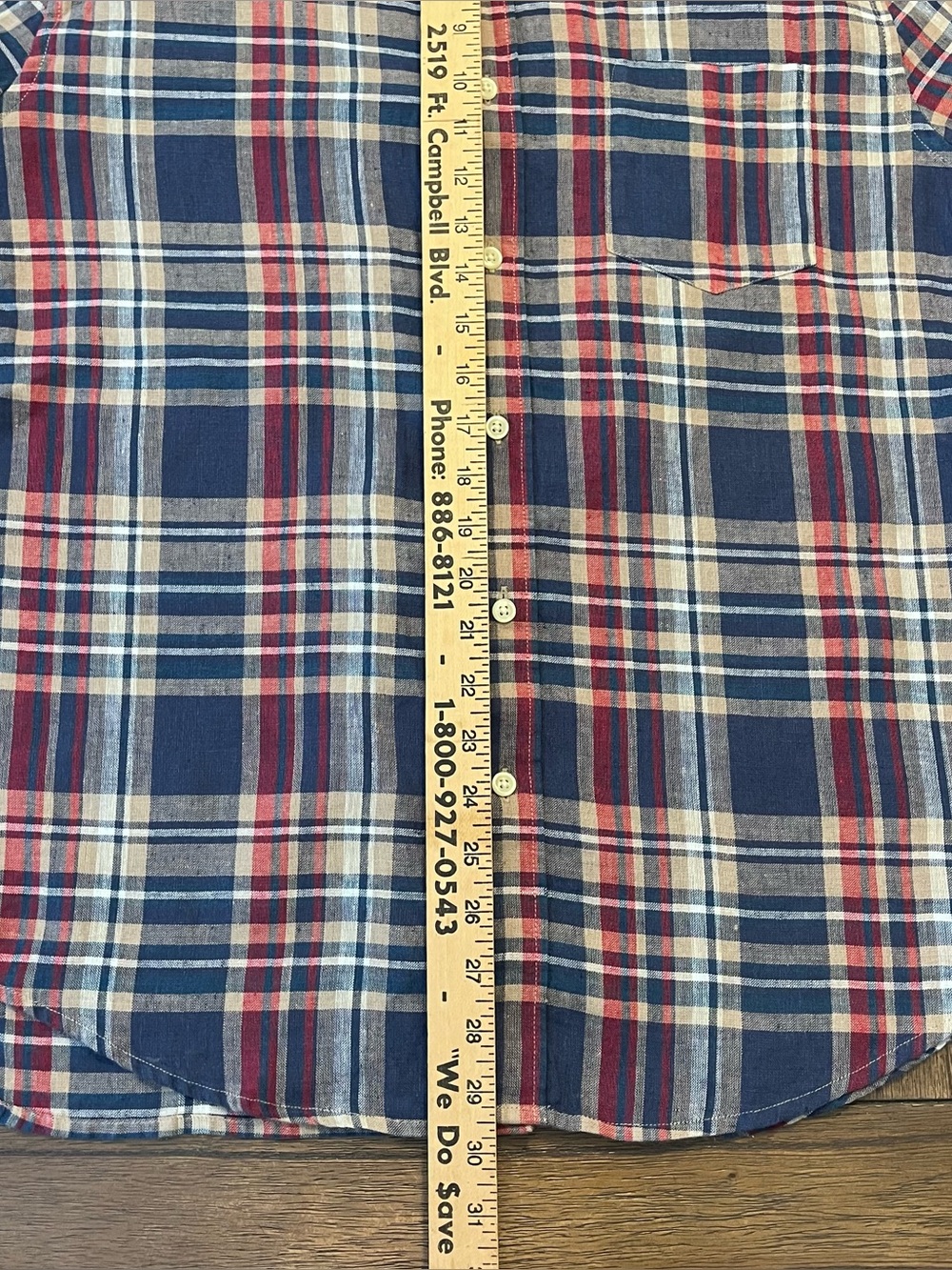 J. Crew Linen Plaid Slim Fit Short Sleeve Button Down Shirt Mens Large - Picture 6 of 7